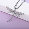 Elegant Crystal Dragonfly Pendant Necklace Rose Gold/Silvery Long Sweater Collier pendentif For Women Jewelry Gift 2022