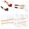 Elegant Heart Pendant Chocker Necklaces For Women Girls Pearls Adjustable Rope Chain Aesthetic Necklaces Wedding Jewelry