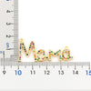 Elegant Mother's Day Gift MaMa Letter Name Pendant Chain Necklaces  Copper Cubic Zirconia Necklace Jewelry Gift for Women