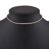 Elegant Rhinestone Chain Choker Necklace For Women Brief Crystal Choker Collar Jewelry Colliers Colar Bijous  Femme