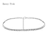 Elegant Rhinestone Chain Choker Necklace For Women Brief Crystal Choker Collar Jewelry Colliers Colar Bijous  Femme