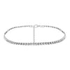 Elegant Rhinestone Chain Choker Necklace For Women Brief Crystal Choker Collar Jewelry Colliers Colar Bijous  Femme