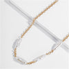Elegant Simulated Pearl Necklace For Women Geometric White Pearl Gold Color Clavicle Chain Choker Neckalces Jewelry