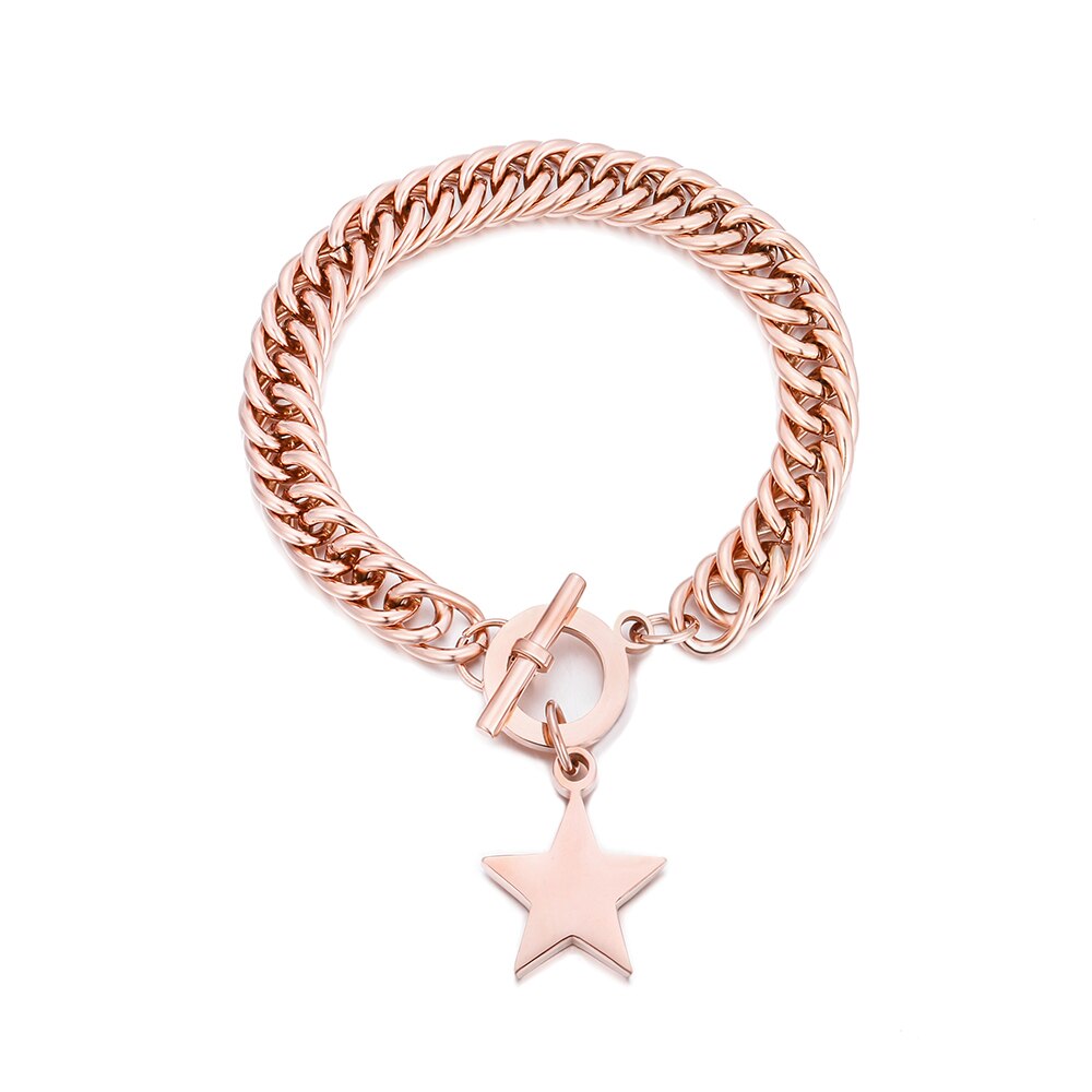 Elegant Stainless Steel Star Link Chain Necklace for Women mujer Golden  Choker Necklace Jewelry Gift 2021
