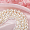 Elegant Vintage White Imitation Pearl Choker Necklace For Women Big Round Pearls Beaded Wedding Necklace Charm Jewelry