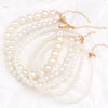 Elegant White Imitation Pearl Choker Necklace Big Round Pearl Wedding Necklace for Women Charm  Jewelry