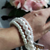 Elegant White Imitation Pearl Choker Necklace Big Round Pearl Wedding Necklace for Women Charm Jewelry