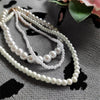 Elegant White Imitation Pearl Choker Necklace Big Round Pearl Wedding Necklace for Women Charm Jewelry