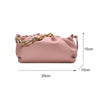 Elegant Women Chain Bag Leather Shoulder Handbags Female Clutch Evening Party Purse Women Cloud Underarm shoulder bag Totes