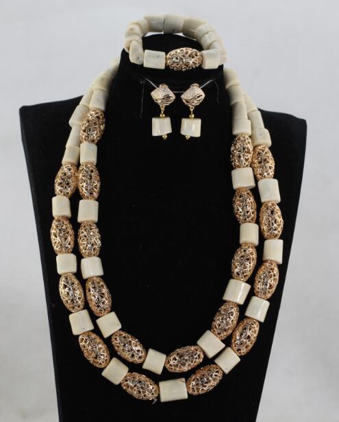 Elegant Women Coral Costume Bridal Jewelry Set 26 inches Real Coral Beads Necklace Set for African Traditional Wedding CNR164
