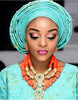 Elegant Women Coral Costume Bridal Jewelry Set 26 inches Real Coral Beads Necklace Set for African Traditional Wedding CNR164