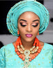 Elegant Women Coral Costume Bridal Jewelry Set 26 inches Real Coral Beads Necklace Set for African Traditional Wedding CNR164