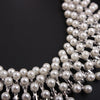 Elegant Women Jewelry Accessories  Imitation Pearls Pendant Choker Double Layer Alloy Chain White Pearl Necklace For Party