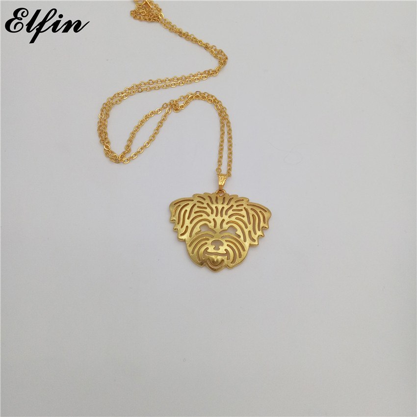 2020 Coton de Tulear Necklace Gold Color Silver Color Chiellini Cotton Dog Jewellery Pendant Necklace Women Steampunk