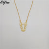 Elfin 2020 Hollow Bull Terrier Necklace Gold Color Silver Color Dog Jewellery Blslterrier Pendant Necklace Women Steampunk