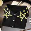 Embroidered Star Necklace Vest Blouse Fake Collar color embroidery necklace vest shirt fake collar