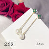 Emerald Drop Earrings For Women S925 Sterling Silver Ear Needle Fine Jewelry Simple Exquisite Bridal Wedding Brincos Accessories