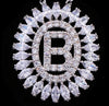 Emmaya Charm Pendant Design Letter B Zircon Necklace for Women  Crystal Jewelry Gift