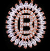 Emmaya Charm Pendant Design Letter B Zircon Necklace for Women  Crystal Jewelry Gift