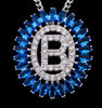 Emmaya Charm Pendant Design Letter B Zircon Necklace for Women  Crystal Jewelry Gift