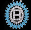 Emmaya Charm Pendant Design Letter B Zircon Necklace for Women  Crystal Jewelry Gift