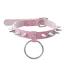 Emo Spike Choker Cool Punk  Black Faux Leather Collar For Girls  Chocker Goth Necklace Gothic Accessories