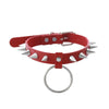 Emo Spike Choker Cool Punk  Black Faux Leather Collar For Girls  Chocker Goth Necklace Gothic Accessories