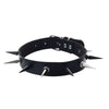 Emo Spike Choker Punk Collar Female Women Men Black Leather Studded Rivets Chocker Necklace Goth Jewelry Gothic Accessories