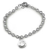 Emoji Smile Face Bead 925 Sterling Silver Bracelet