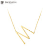Letter Necklaces Alphabet Initial Pendants Necklace Gold Color Stainless Steel Choker Necklace for Women Jewelry