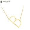 Letter Necklaces Alphabet Initial Pendants Necklace Gold Color Stainless Steel Choker Necklace for Women Jewelry