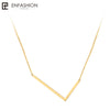 Letter Necklaces Alphabet Initial Pendants Necklace Gold Color Stainless Steel Choker Necklace for Women Jewelry