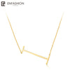 Letter Necklaces Alphabet Initial Pendants Necklace Gold Color Stainless Steel Choker Necklace for Women Jewelry