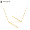 Letter Necklaces Alphabet Initial Pendants Necklace Gold Color Stainless Steel Choker Necklace for Women Jewelry