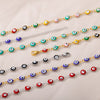 Enamel Blue Evil Eye Necklace For Women Stainless Steel Gold Color Necklaces 2023 Trend Couple Aesthetic Jewelry collares mujer