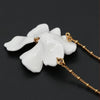 Enamel Colour Ceramic Glaze Sakura Pearl Pendant Chokers Necklace Accessories