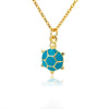 Enamel Green Turtle Pendant Necklace for Women Men Stainless Steel Gold Color Necklaces 2023 Trend Aesthetic Jewerly collares