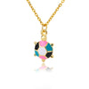 Enamel Green Turtle Pendant Necklace for Women Men Stainless Steel Gold Color Necklaces 2023 Trend Aesthetic Jewerly collares