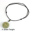 Energy 7 Chakra Orgonite Pendant Necklace Natural Chip Stone Round Orgone Necklaces Yoga Reiki Healing Jewelry For Men Women