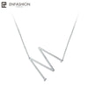 Letter Necklaces Pendants Alfabet Initial Necklace Stainless Steel Choker Necklace Women Jewelry Kolye Collier collare
