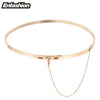 EnSafety Chain Chokers Necklaces Pendants Gold Color Necklace Stainless Steel Choker Necklace For Women Jewelry Collier