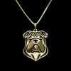 English British Necklaces pendants for women men girls silver/gold color long chain pet dog pendant necklace jewelry
