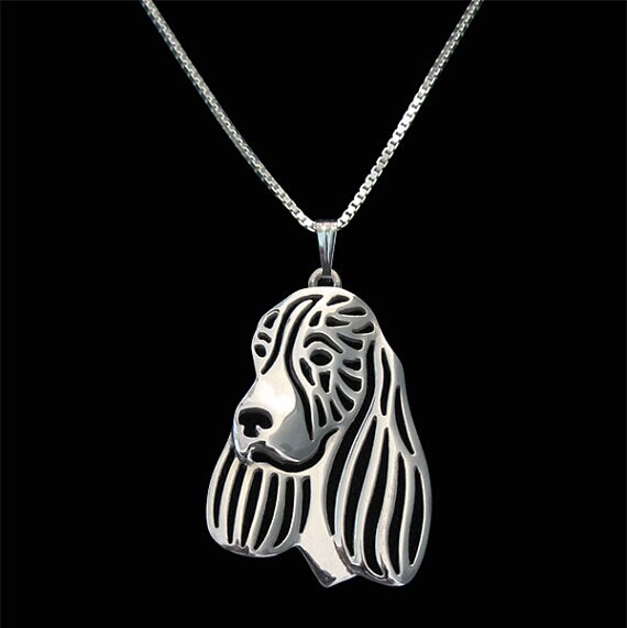 English Springer Spaniel Necklace Pet Pendant Jewelry Necklace Mem Gift Jewelry idea --12pcs/lot