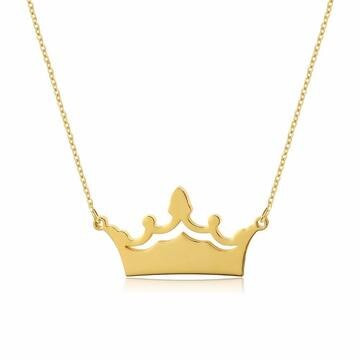 Engraved Beautify Crown Necklace ultra-chic custom gift for her Pendant Stainless Steel Chain Jewelry Birthday Gift