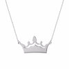 Engraved Beautify Crown Necklace ultra-chic custom gift for her Pendant Stainless Steel Chain Jewelry Birthday Gift
