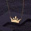 Engraved Beautify Crown Necklace ultra-chic custom gift for her Pendant Stainless Steel Chain Jewelry Birthday Gift