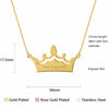 Engraved Beautify Crown Necklace ultra-chic custom gift for her Pendant Stainless Steel Chain Jewelry Birthday Gift