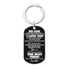 Engraved Black Stainless Steel Necklace To My Daughter Son Big Metal Tags Pendants Necklaces Love Gifts From Mom Dad