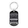 Engraved Black Stainless Steel Necklace To My Grandson Big Metal Tags Pendants Necklaces Love Gifts From Grandma Grandpa