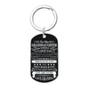 Engraved Black Stainless Steel Necklace To My Grandson Big Metal Tags Pendants Necklaces Love Gifts From Grandma Grandpa
